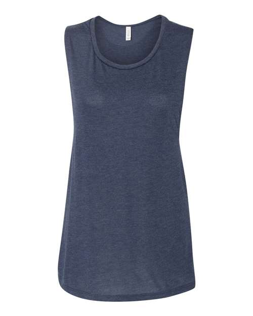 BELLA+CANVAS Women's Flowy Scoop Muscle Tank Top BC8803 - Picture 37 of 92