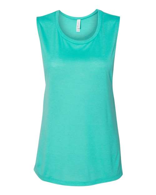 BELLA+CANVAS Women's Flowy Scoop Muscle Tank Top BC8803 - Picture 77 of 92