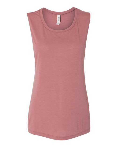 BELLA+CANVAS Women's Flowy Scoop Muscle Tank Top BC8803 - Picture 48 of 92