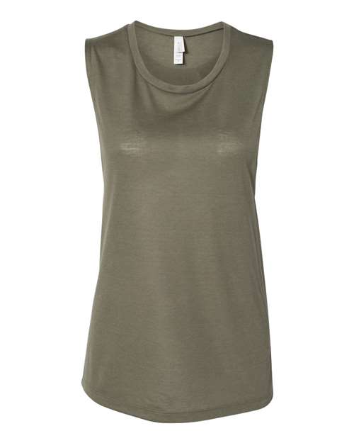 BELLA+CANVAS Women's Flowy Scoop Muscle Tank Top BC8803 - Picture 56 of 92