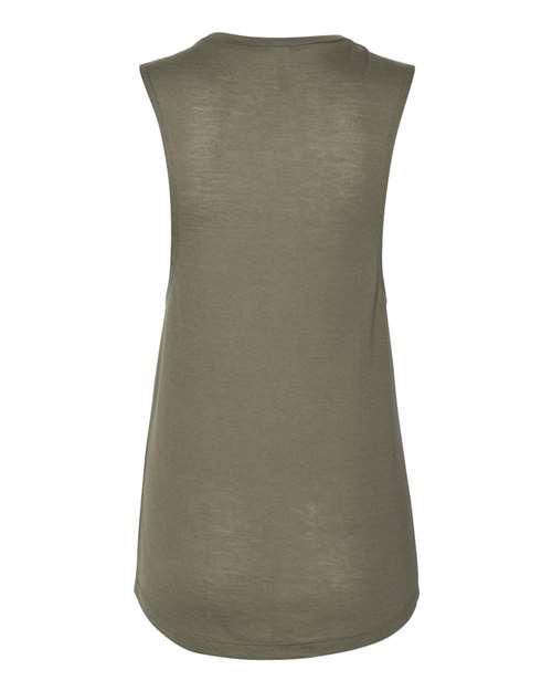 BELLA+CANVAS Women's Flowy Scoop Muscle Tank Top BC8803 - Picture 57 of 92