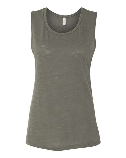 BELLA+CANVAS Women's Flowy Scoop Muscle Tank Top BC8803 - Picture 63 of 92
