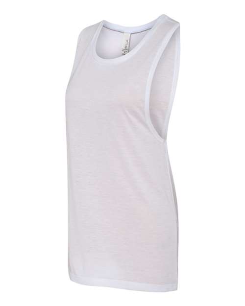 BELLA+CANVAS Women's Flowy Scoop Muscle Tank Top BC8803 - Picture 85 of 92
