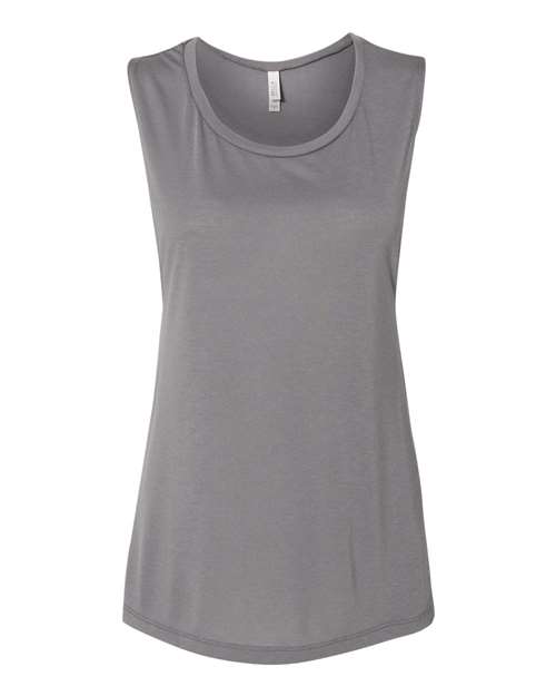 BELLA+CANVAS Women's Flowy Scoop Muscle Tank Top BC8803 - Picture 73 of 92