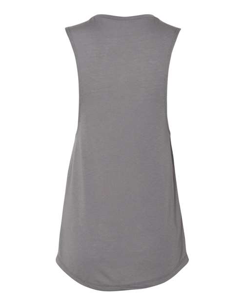 BELLA+CANVAS Women's Flowy Scoop Muscle Tank Top BC8803 - Picture 74 of 92