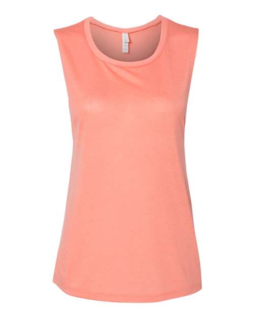BELLA+CANVAS Women's Flowy Scoop Muscle Tank Top BC8803 - Picture 75 of 92