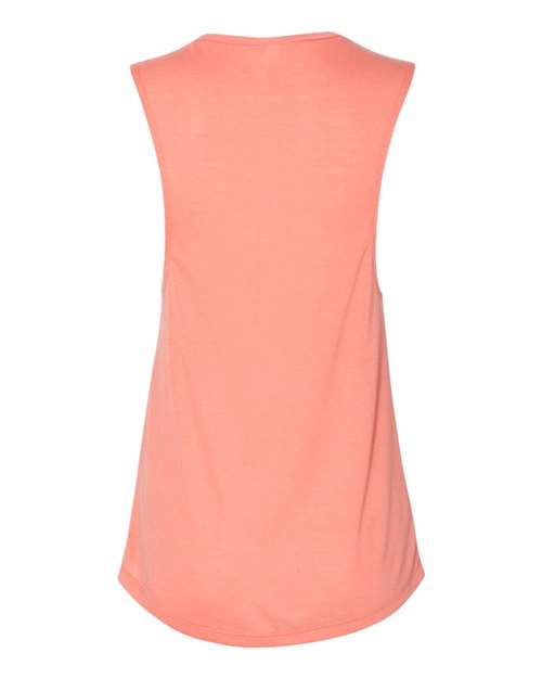 BELLA+CANVAS Women's Flowy Scoop Muscle Tank Top BC8803 - Picture 76 of 92