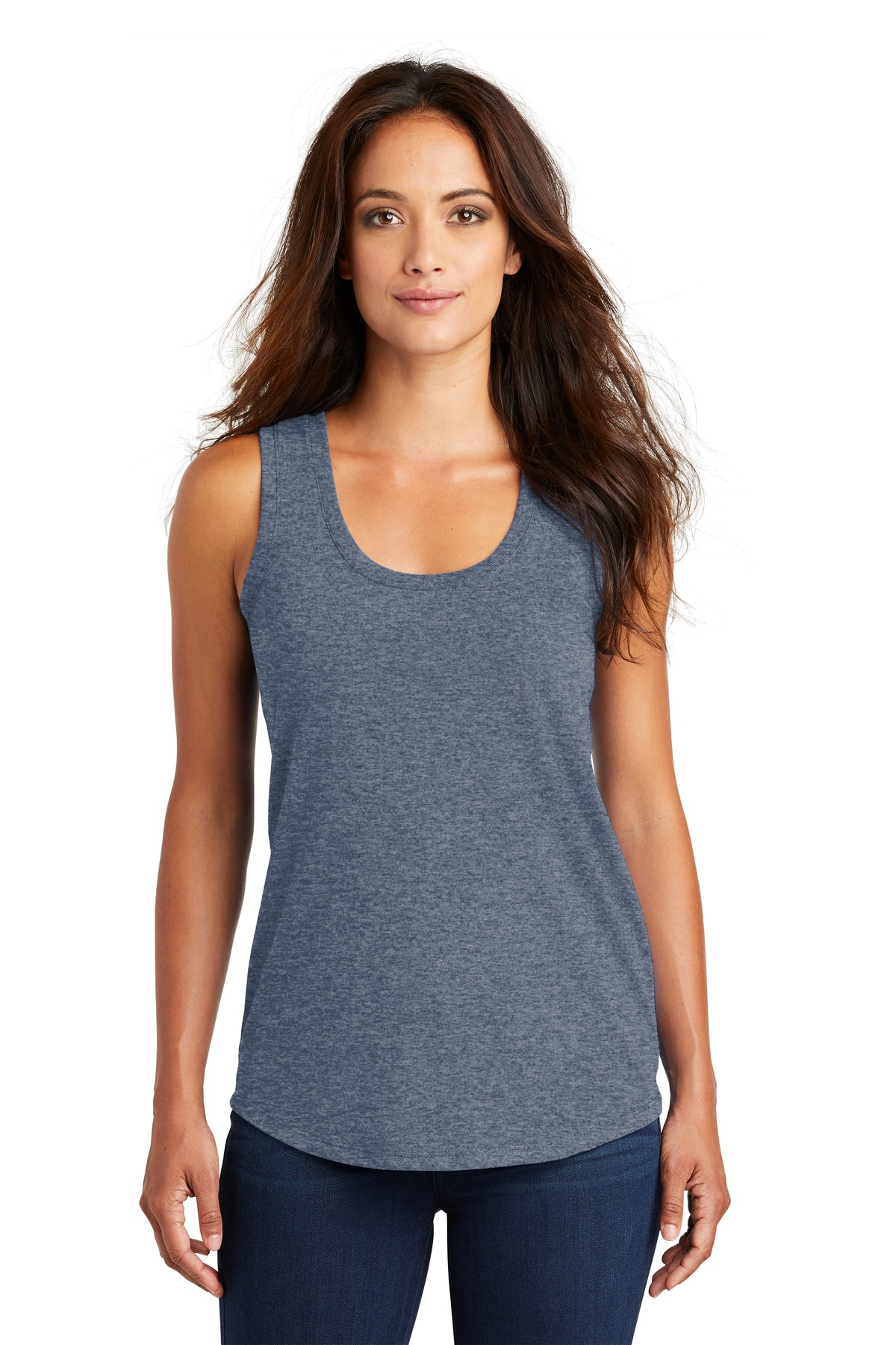 District Women's Perfect Tri Racerback Tank. DM138L - Picture 34 of 57