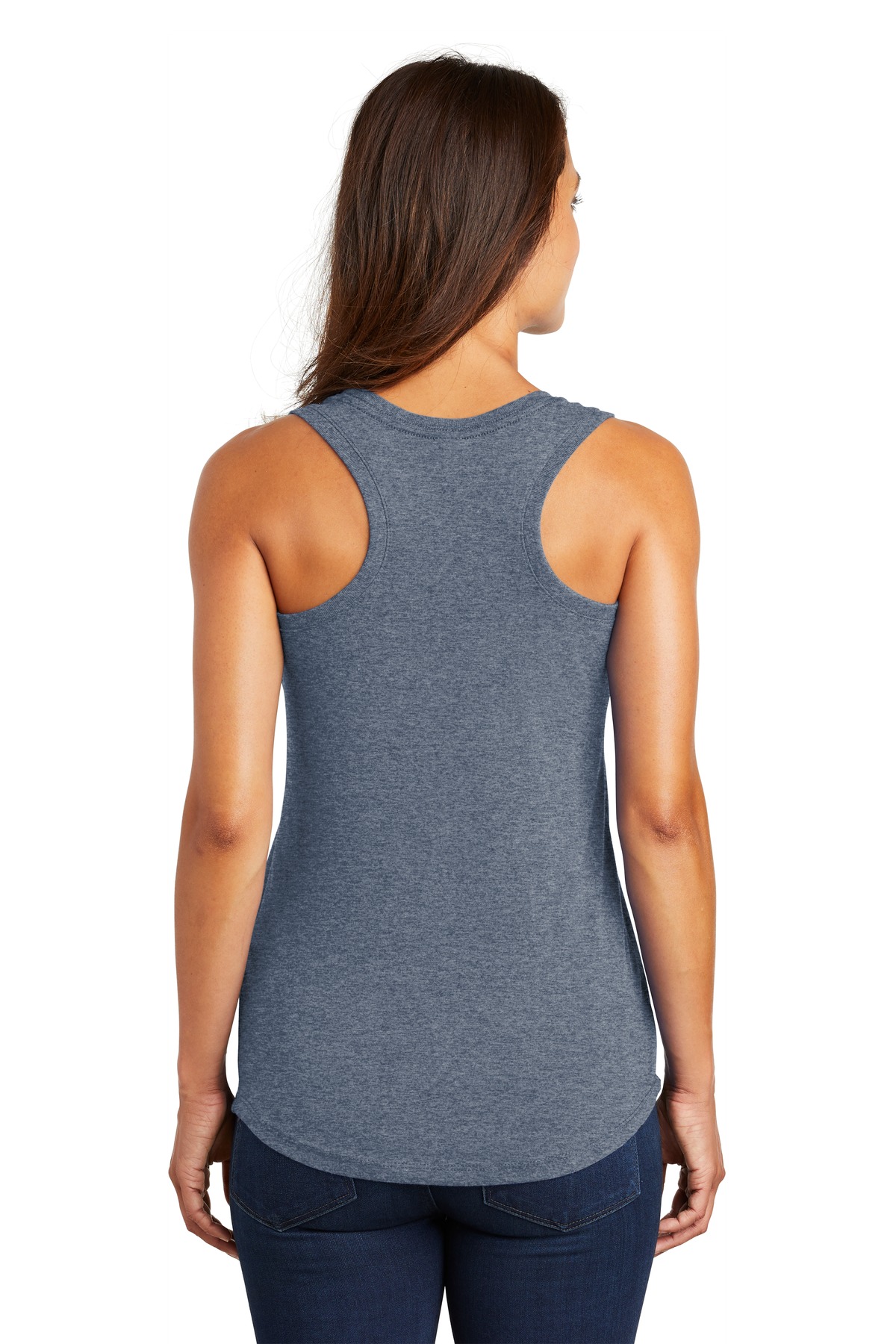 District Women's Perfect Tri Racerback Tank. DM138L - Picture 35 of 57