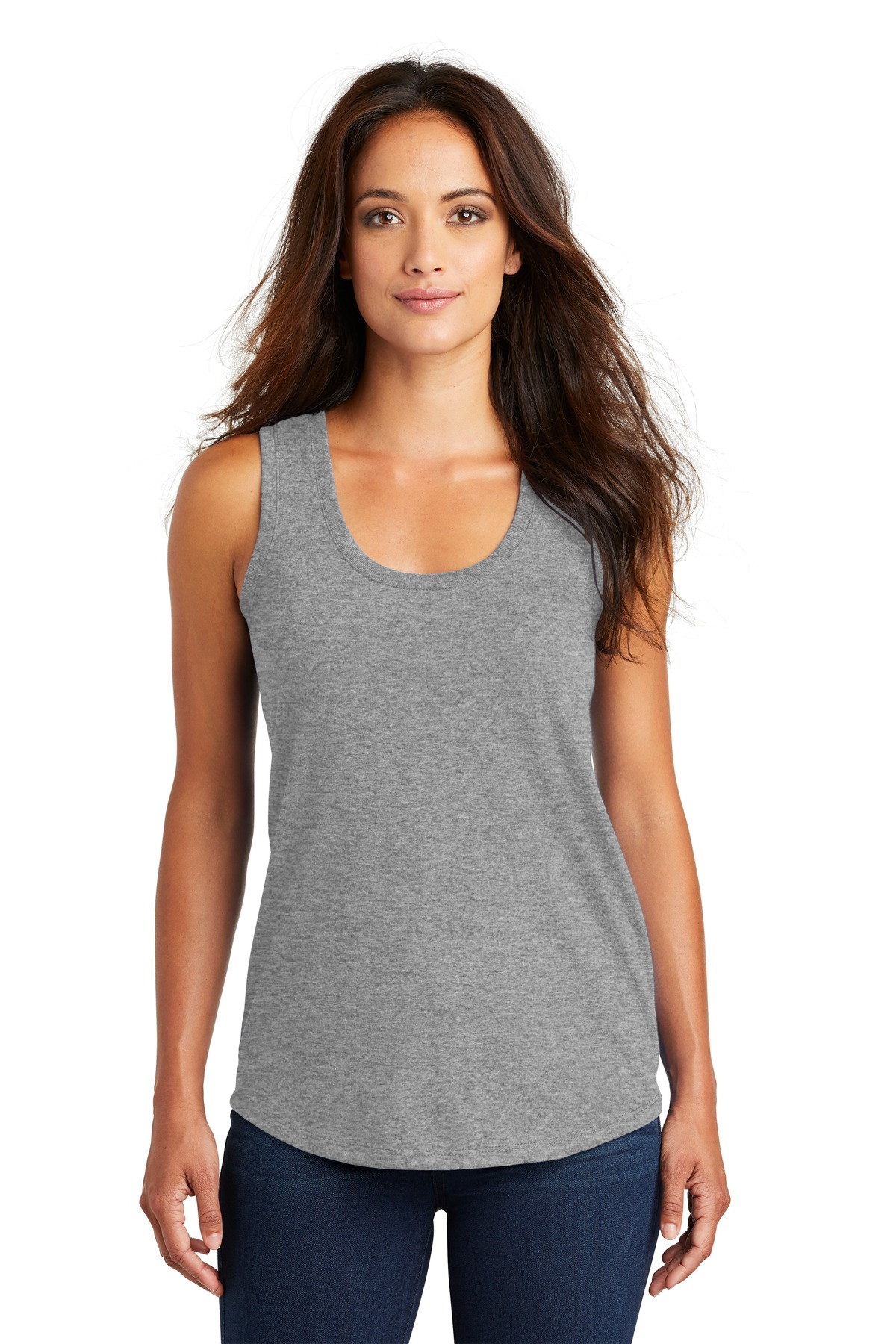 District Women's Perfect Tri Racerback Tank. DM138L - Picture 14 of 57