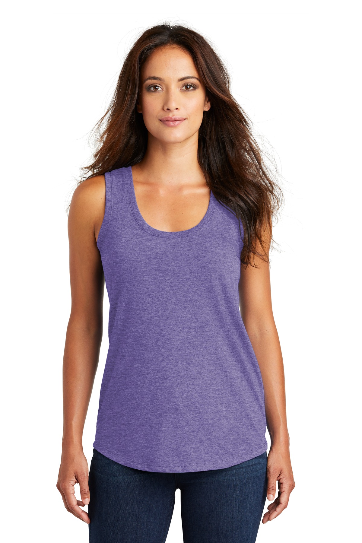 District Women's Perfect Tri Racerback Tank. DM138L - Picture 38 of 57