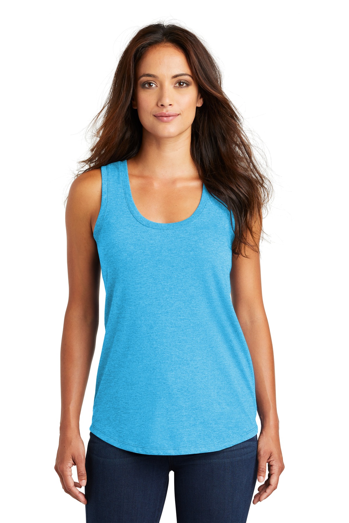 District Women's Perfect Tri Racerback Tank. DM138L - Picture 50 of 57