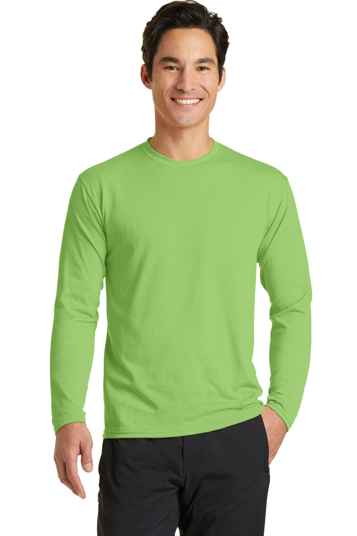 Port & Company Men's Long Sleeve Performance Blend Tee - Picture 9 of 15