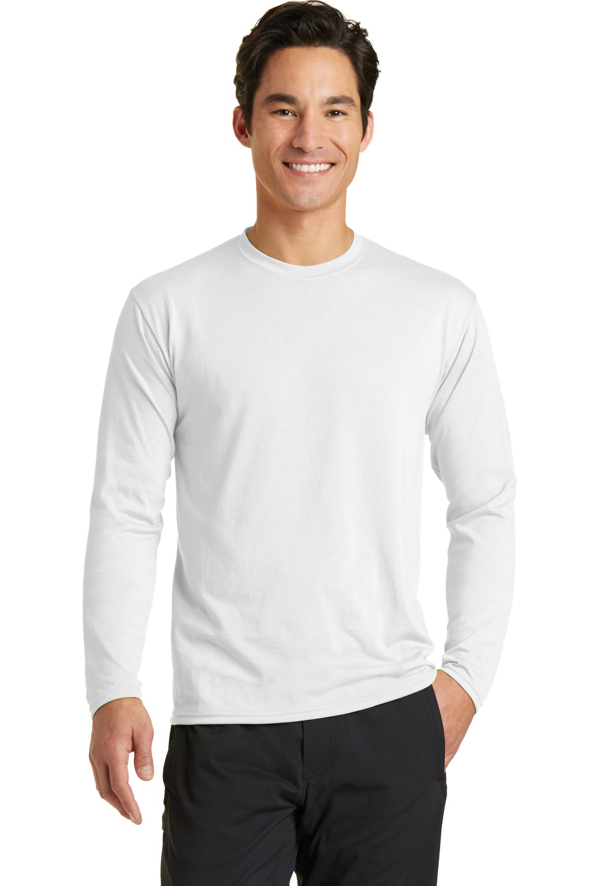 Port & Company Men's Long Sleeve Performance Blend Tee - Picture 15 of 15