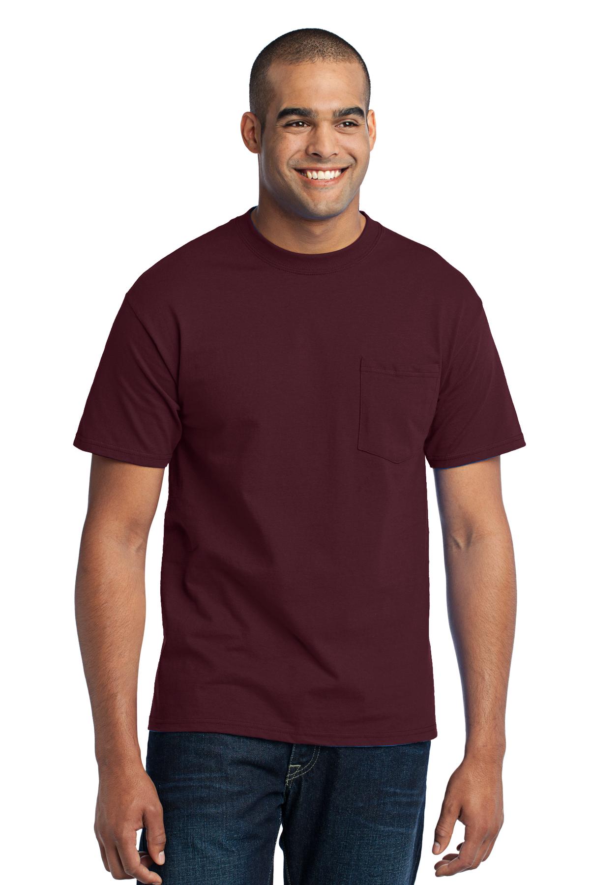 Port & Company Men's Tall Core Blend Pocket Tee - Picture 8 of 20