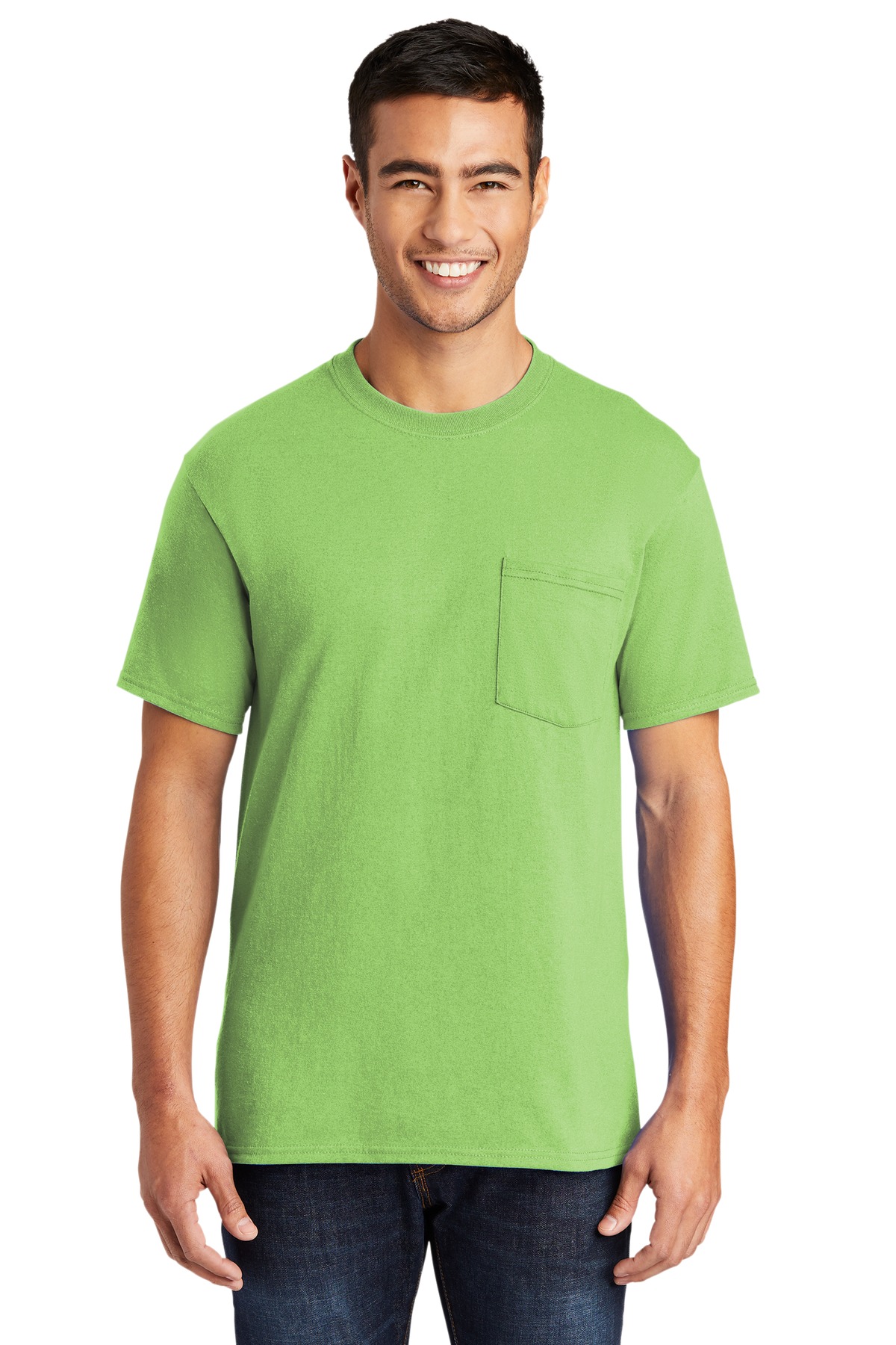 Port & Company Men's Tall Core Blend Pocket Tee - Picture 7 of 20