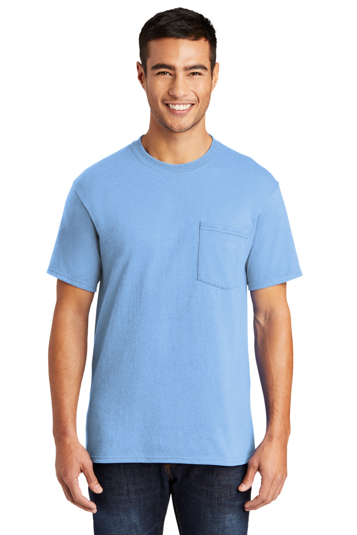 Port & Company Men's Tall Core Blend Pocket Tee - Picture 6 of 20