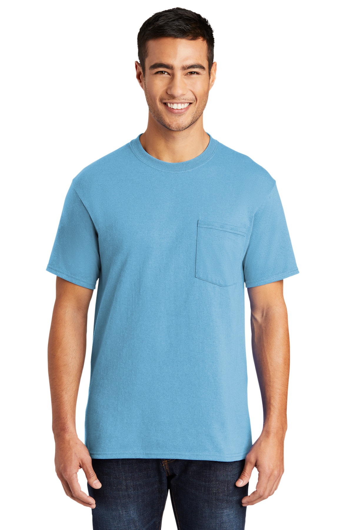Port & Company Men's Tall Core Blend Pocket Tee - Picture 5 of 20