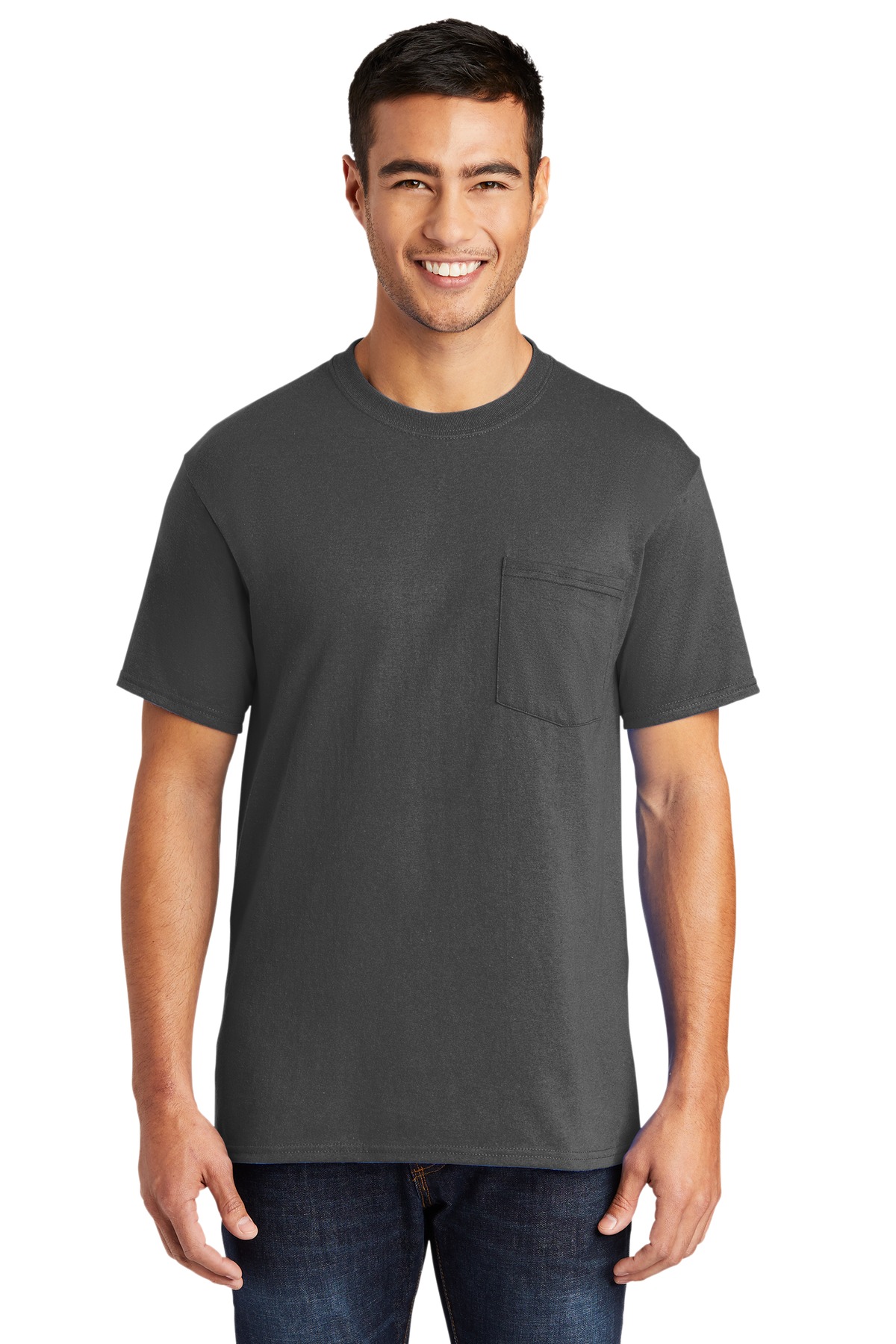 Port & Company Men's Tall Core Blend Pocket Tee - Picture 9 of 20