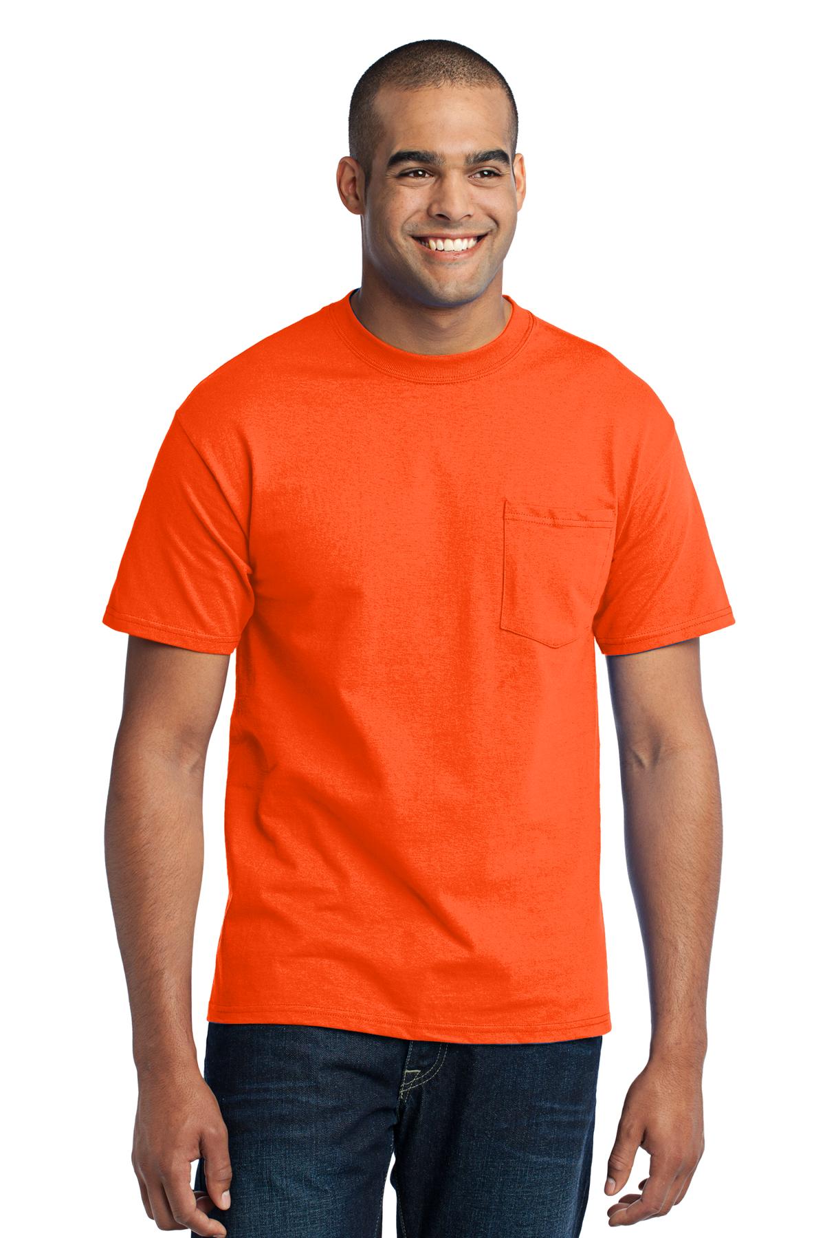 Port & Company Men's Tall Core Blend Pocket Tee - Picture 20 of 20