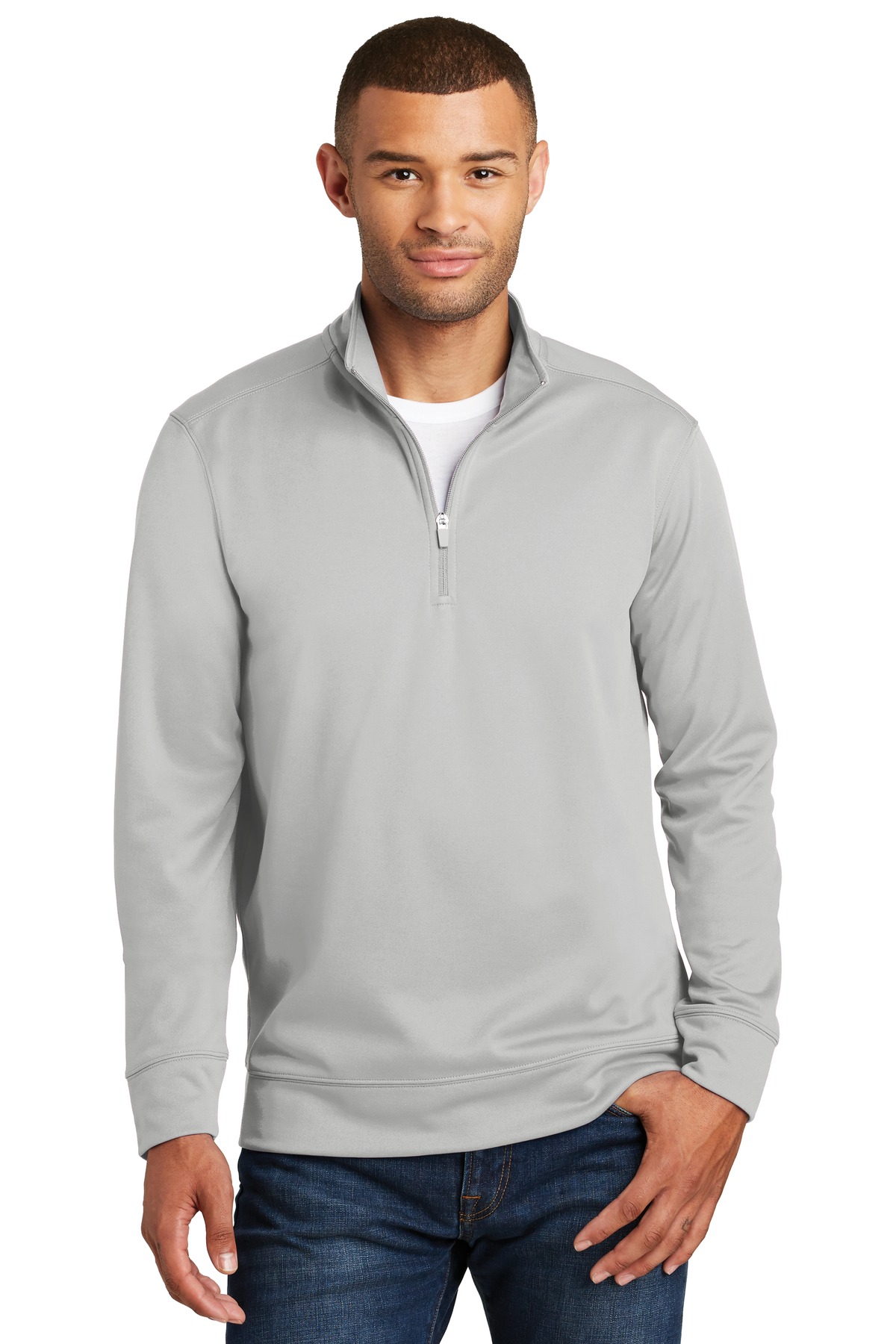 Port & Company Men's Performance Fleece 1/4-Zip Pullover Sweatshirt - Picture 7 of 7