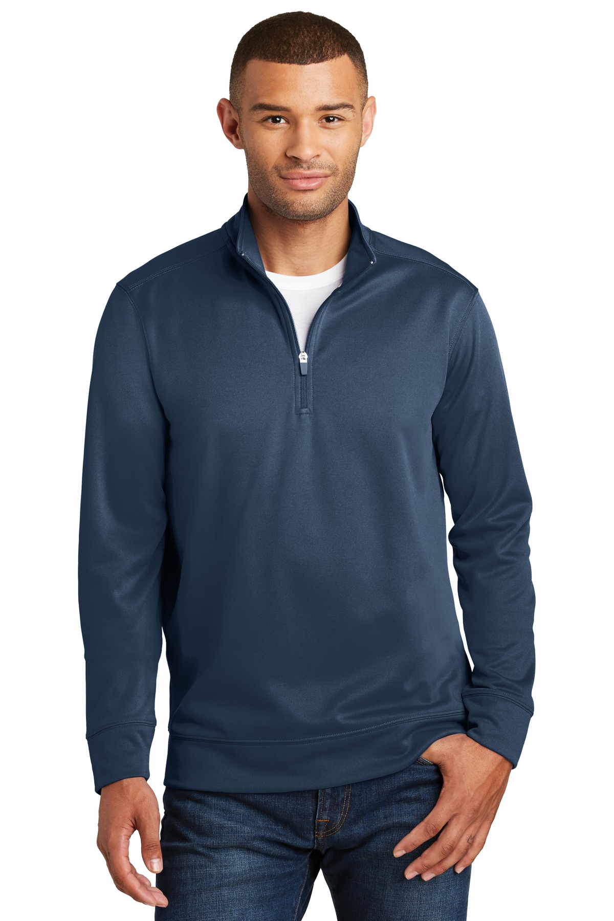Port & Company Men's Performance Fleece 1/4-Zip Pullover Sweatshirt - Picture 3 of 7