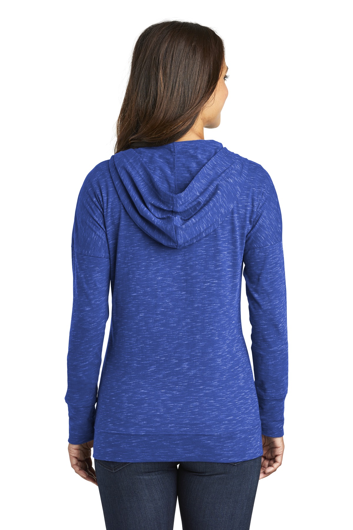 District Women's Medal Full-Zip Hoodie. DT665 - Picture 7 of 17