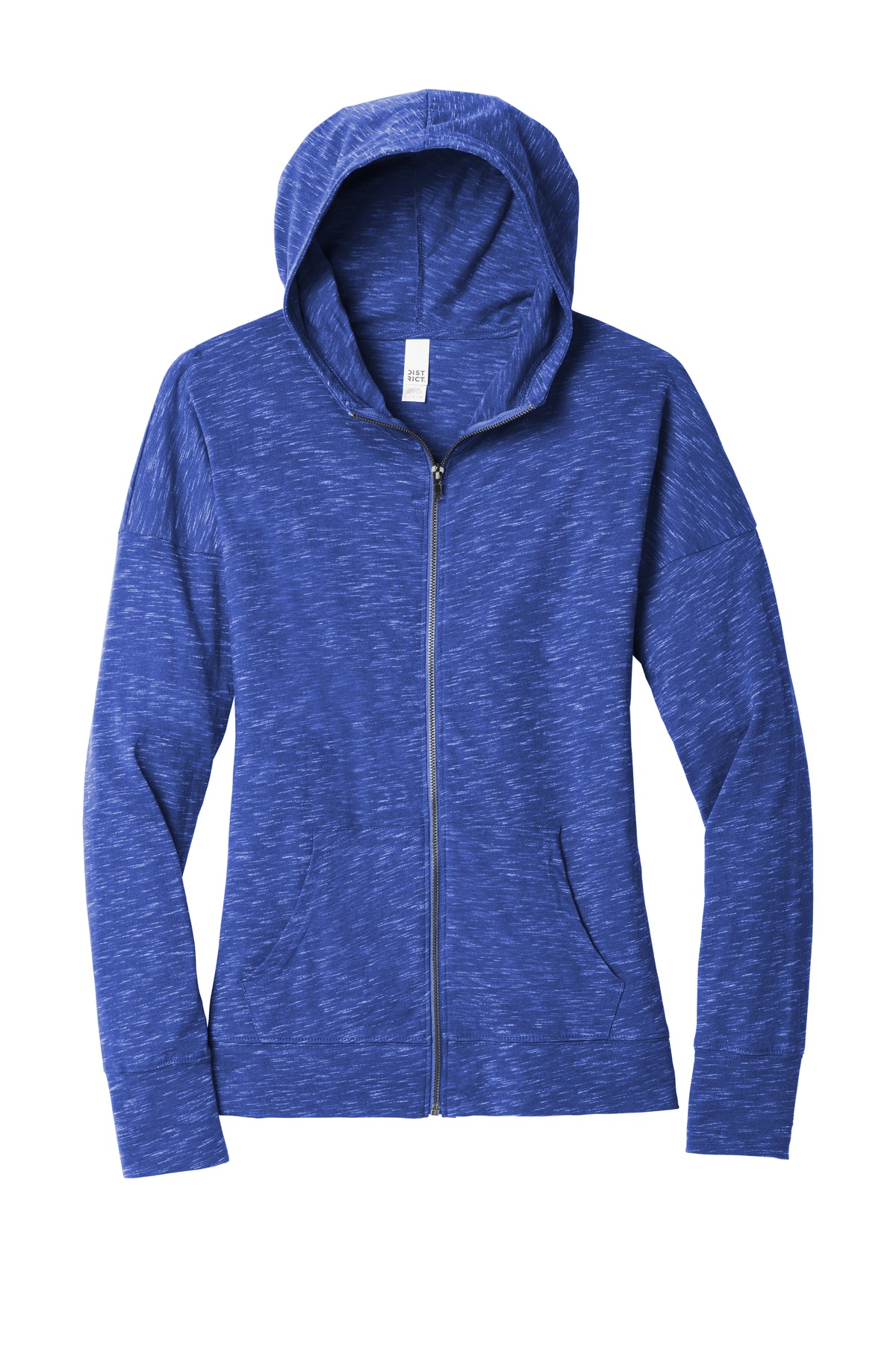 District Women's Medal Full-Zip Hoodie. DT665 - Picture 8 of 17