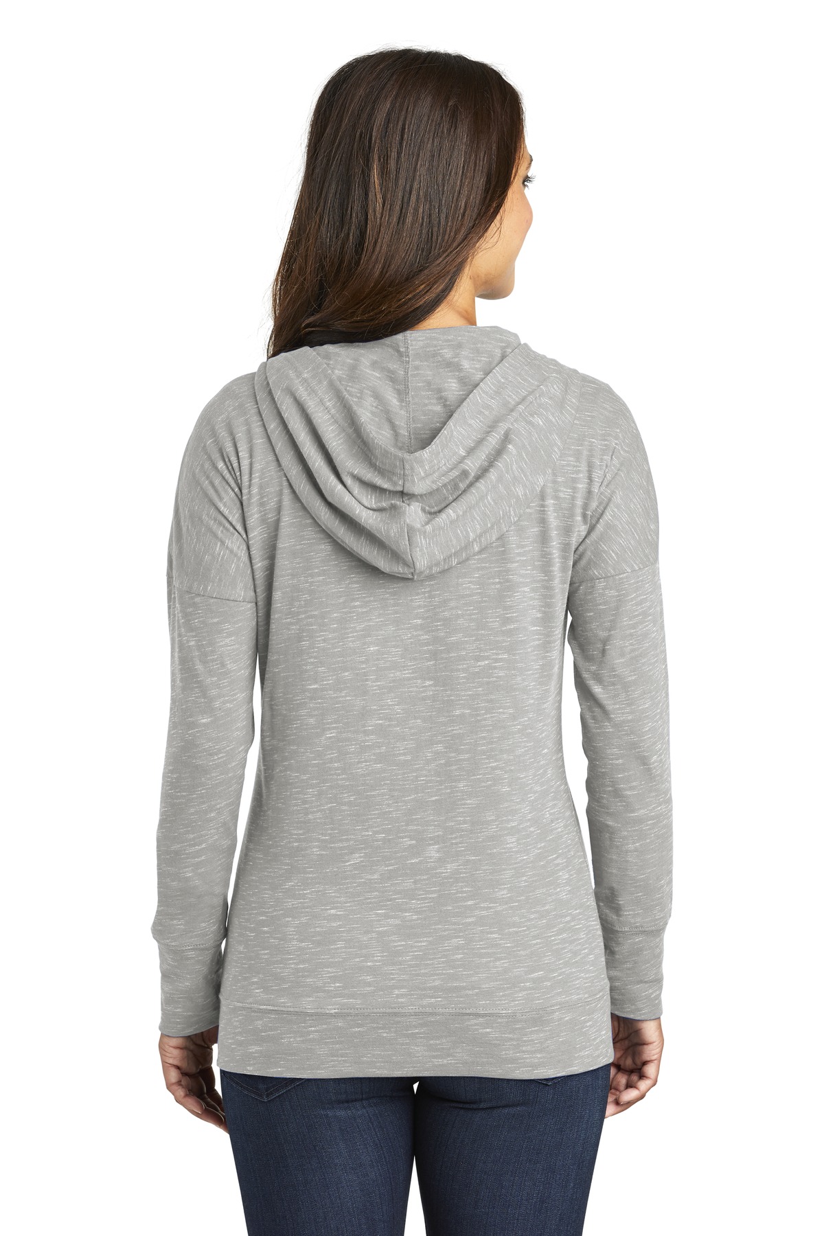 District Women's Medal Full-Zip Hoodie. DT665 - Picture 11 of 17