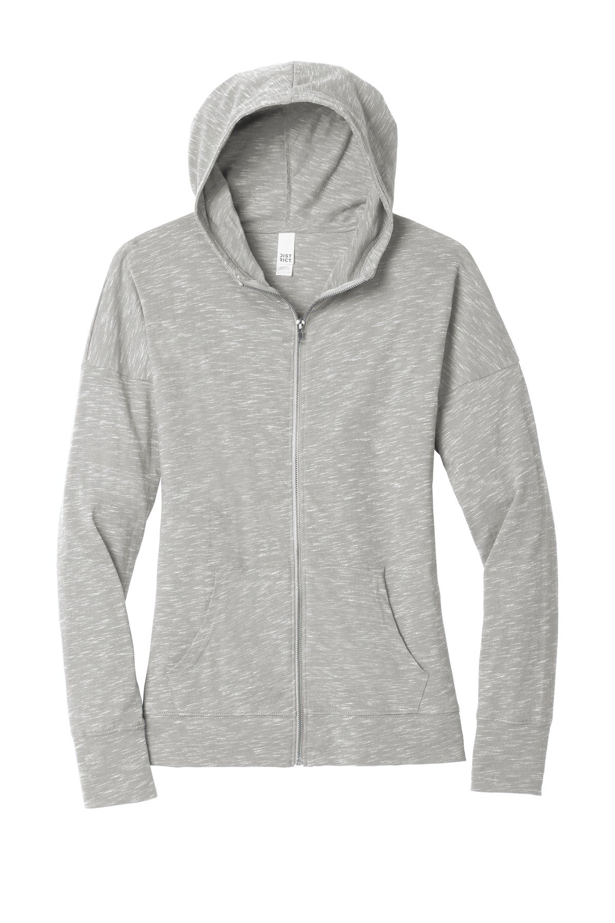 District Women's Medal Full-Zip Hoodie. DT665 - Picture 12 of 17