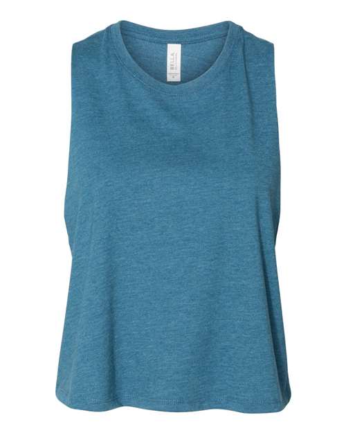 BELLA+CANVAS Women's Racerback Cropped Tank. BC6682 - Picture 8 of 34