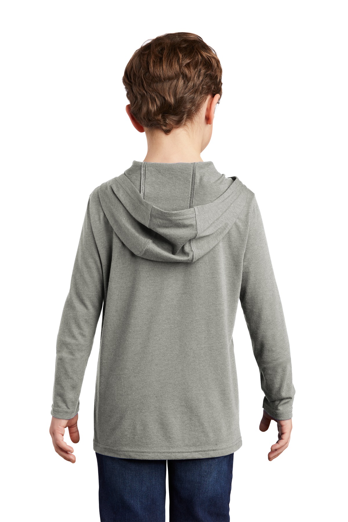 District Youth Perfect Tri Long Sleeve Hoodie DT139Y - Picture 11 of 17