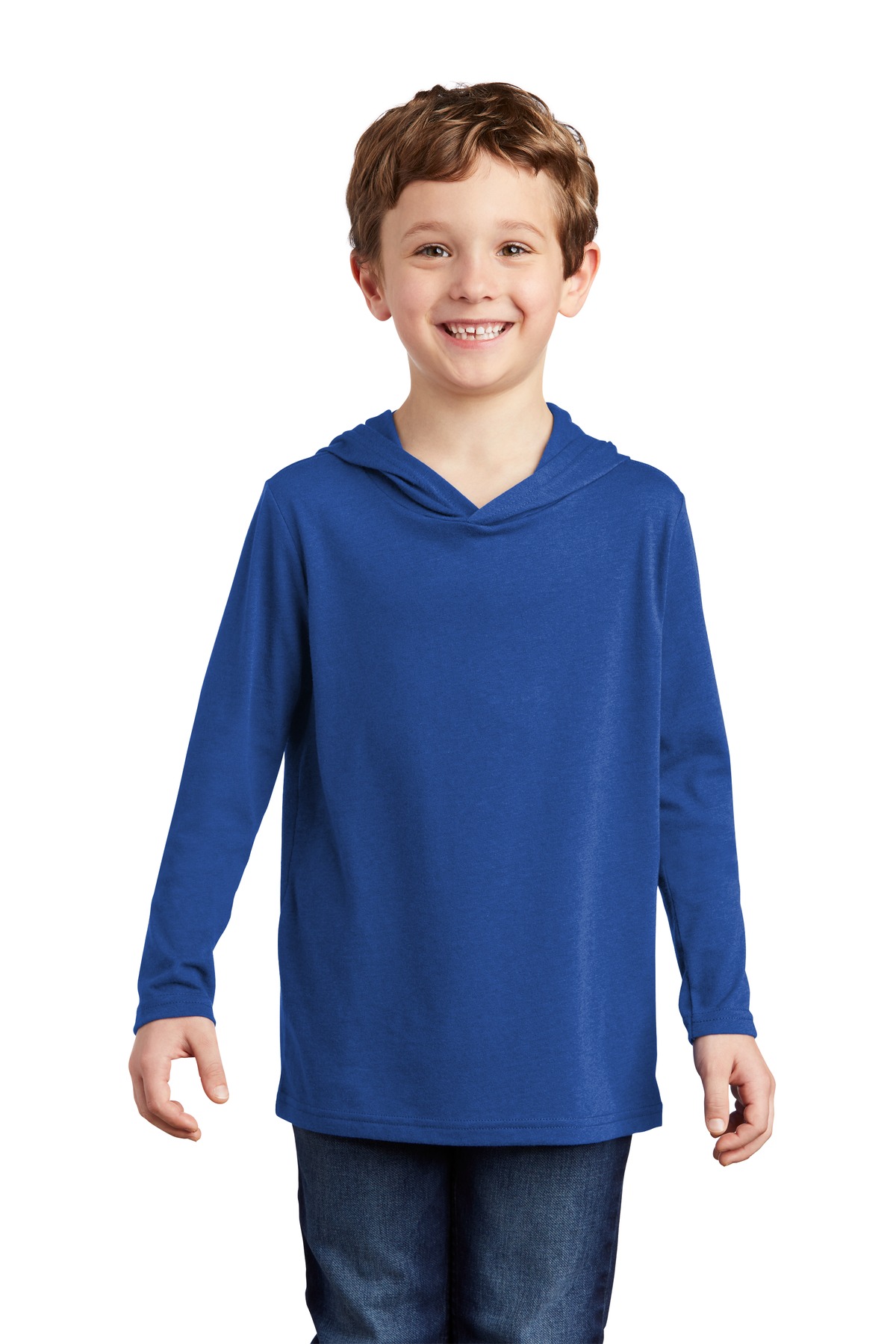 District Youth Perfect Tri Long Sleeve Hoodie DT139Y - Picture 6 of 17