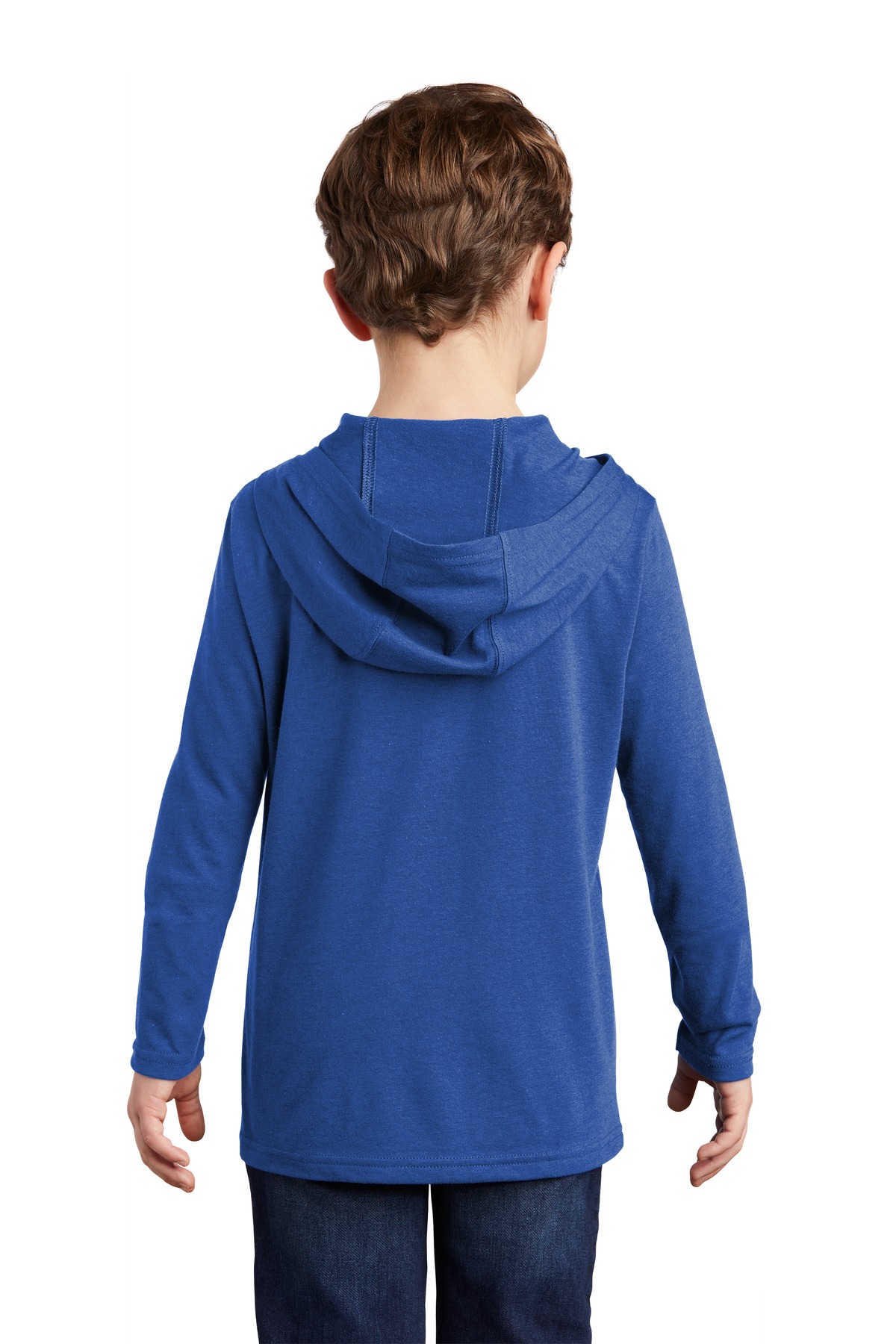 District Youth Perfect Tri Long Sleeve Hoodie DT139Y - Picture 7 of 17