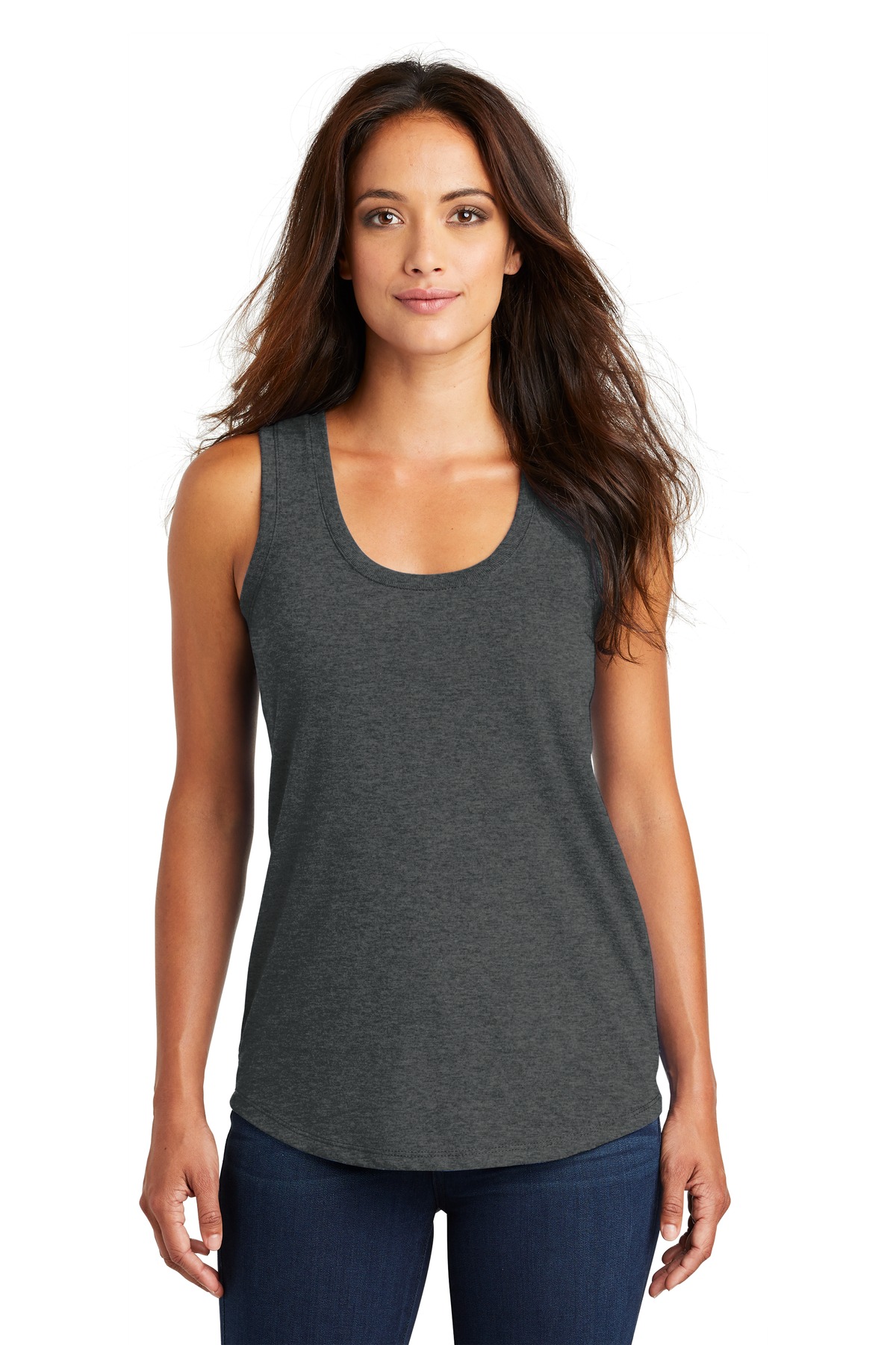 District Women's Perfect Tri Racerback Tank. DM138L - Picture 6 of 57