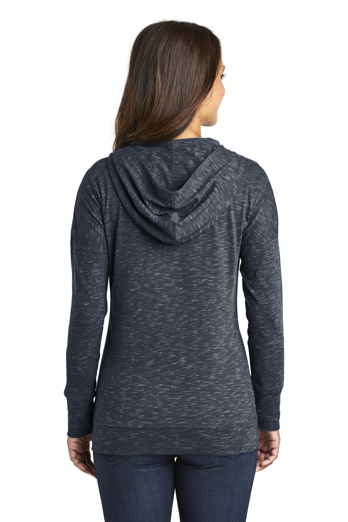 District Women's Medal Full-Zip Hoodie. DT665 - Picture 15 of 17