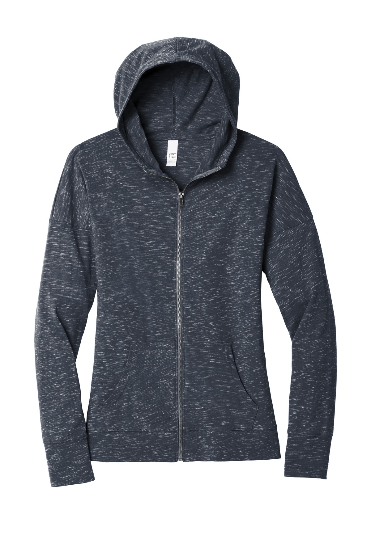 District Women's Medal Full-Zip Hoodie. DT665 - Picture 16 of 17