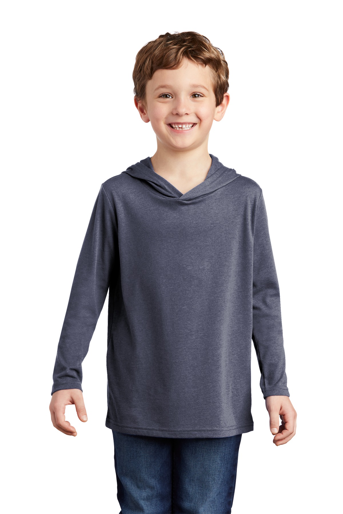 District Youth Perfect Tri Long Sleeve Hoodie DT139Y - Picture 14 of 17