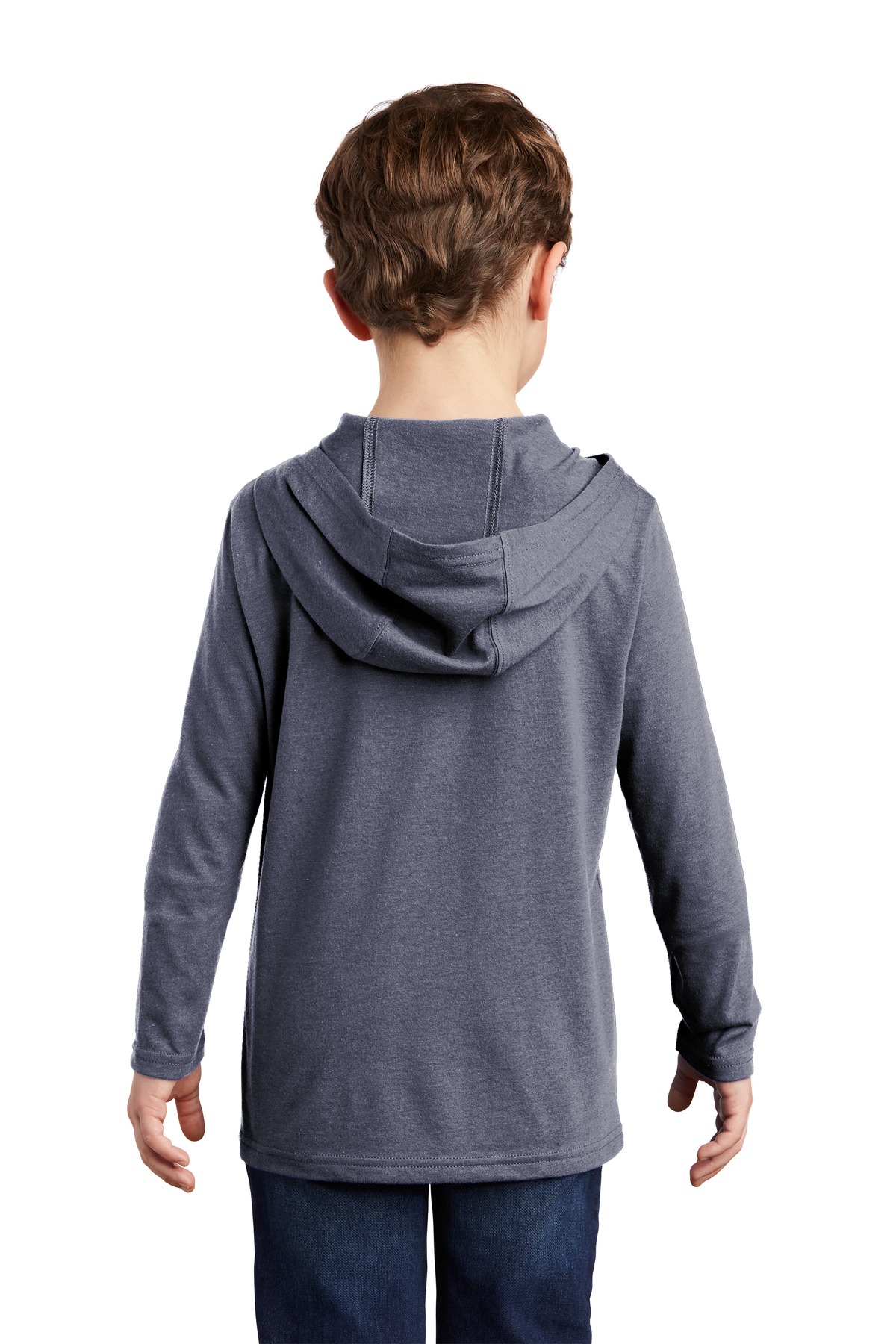 District Youth Perfect Tri Long Sleeve Hoodie DT139Y - Picture 15 of 17