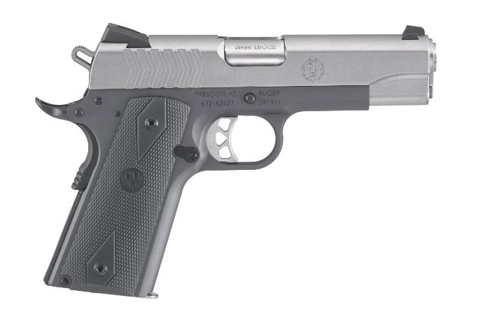 Ruger 6722 SR1911 Commander-Style 9mm Luger 9+1 4.25" Stainless Steel Ba...-img-0