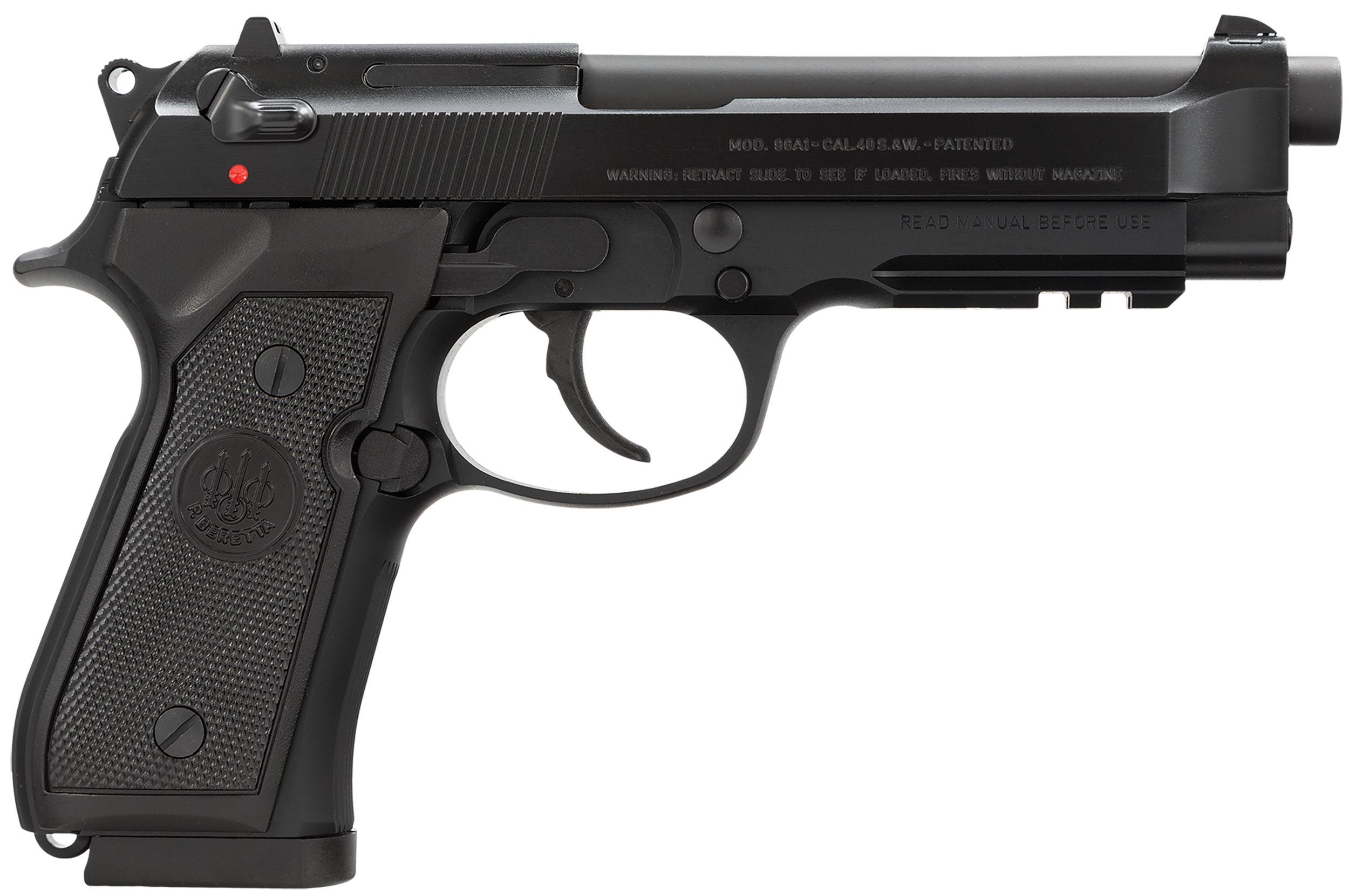 Beretta USA J9A4F11 96A1 40 S&W 4.90" Barrel 10+1, Black Bruniton Alloy...-img-0