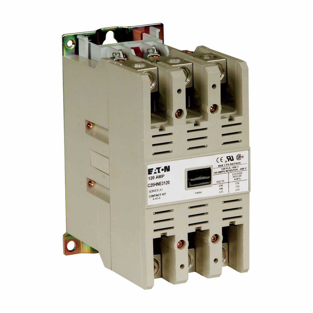 Eaton C25HNE3120B 3-Pole Definite Purpose Contactor 120A 208-240V - Picture 1 of 4
