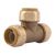 SharkBite U370LF Push-Fit Brass Tee 3/4 Inch for Potable Water and Hydronic Heat - Picture 2 of 5