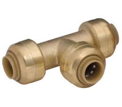 SharkBite U370LF Push-Fit Brass Tee 3/4 Inch for Potable Water and Hydronic Heat - Picture 5 of 5