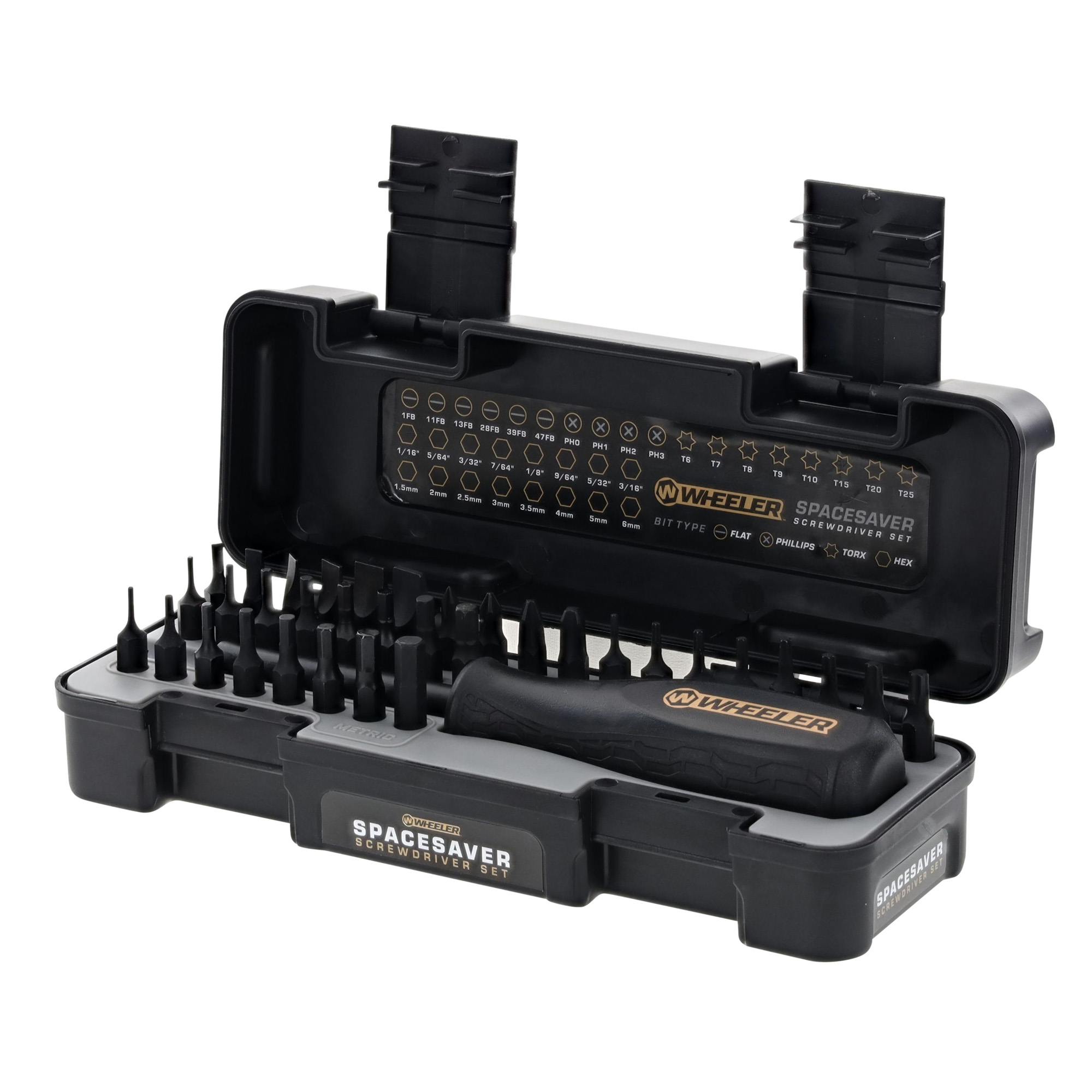 Wheeler 4001005 spacesaver screwdriver set black 36 pieces-img-0