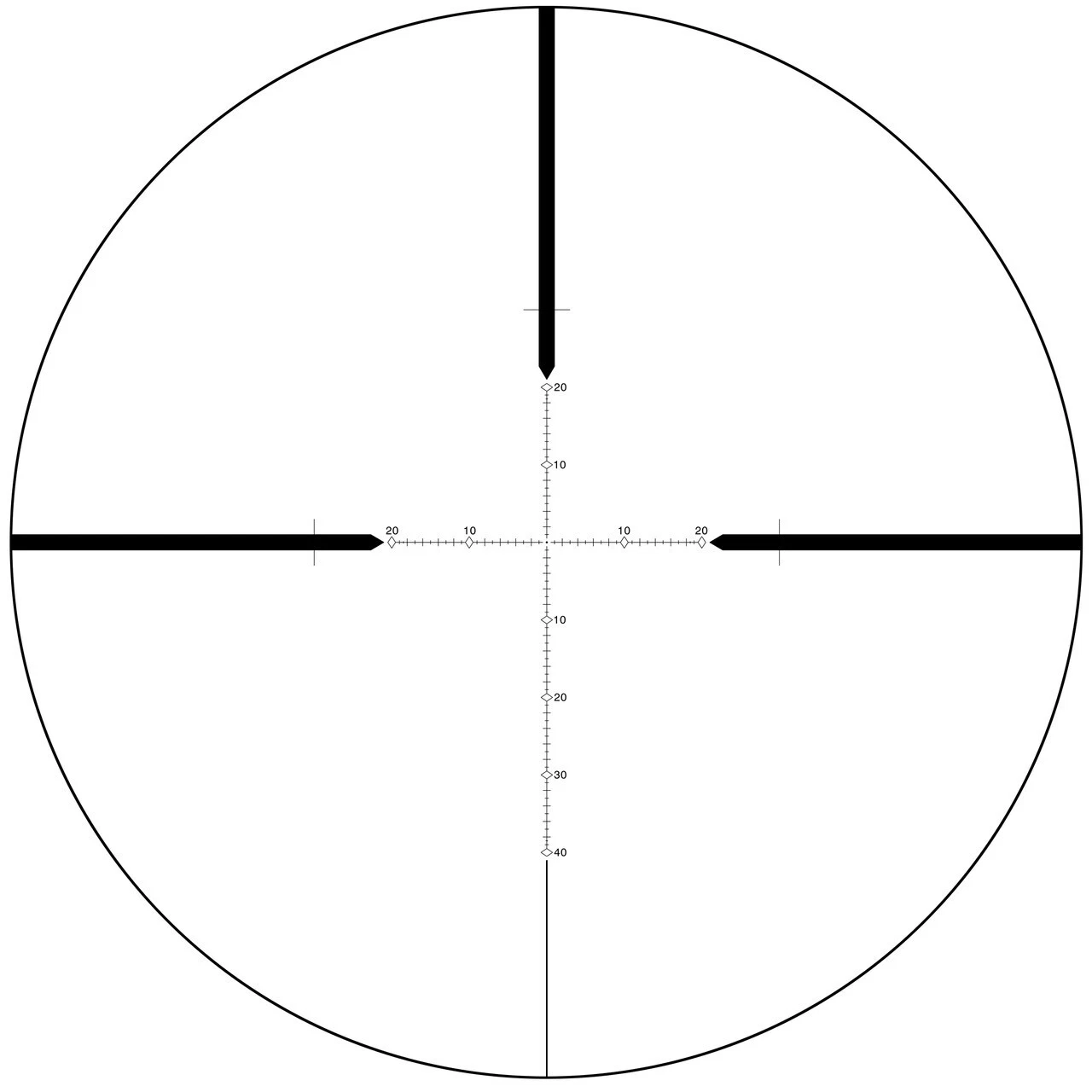 SWFA 10X42 SS - MOA-Quad .25 MOA Side Focus W/ SunShade & Bubble Level
