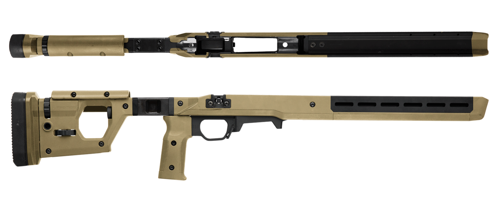 Magpul MAG997-FDE Pro 700 Fixed Stock Rifle Chassis - Flat Dark