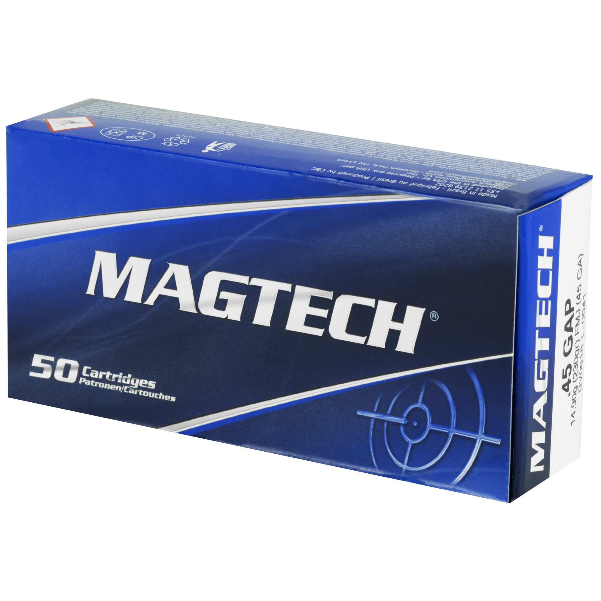 45ga magtech handgun ammo .45 gap 230 gr fmj 837 fps 50-box-img-2
