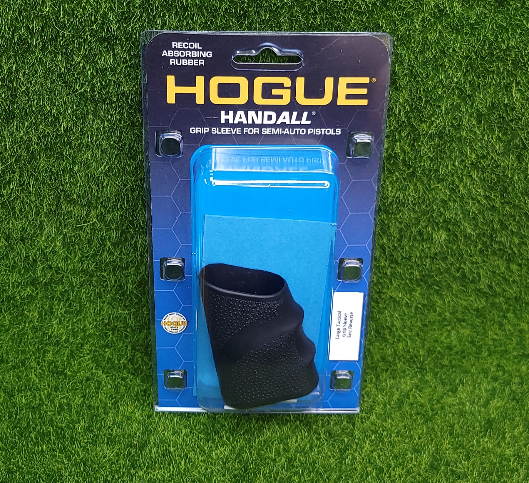 Hogue HandALL Universal Full-Jr Hybrid Beavertail Tactical Pistol Grip-img-0