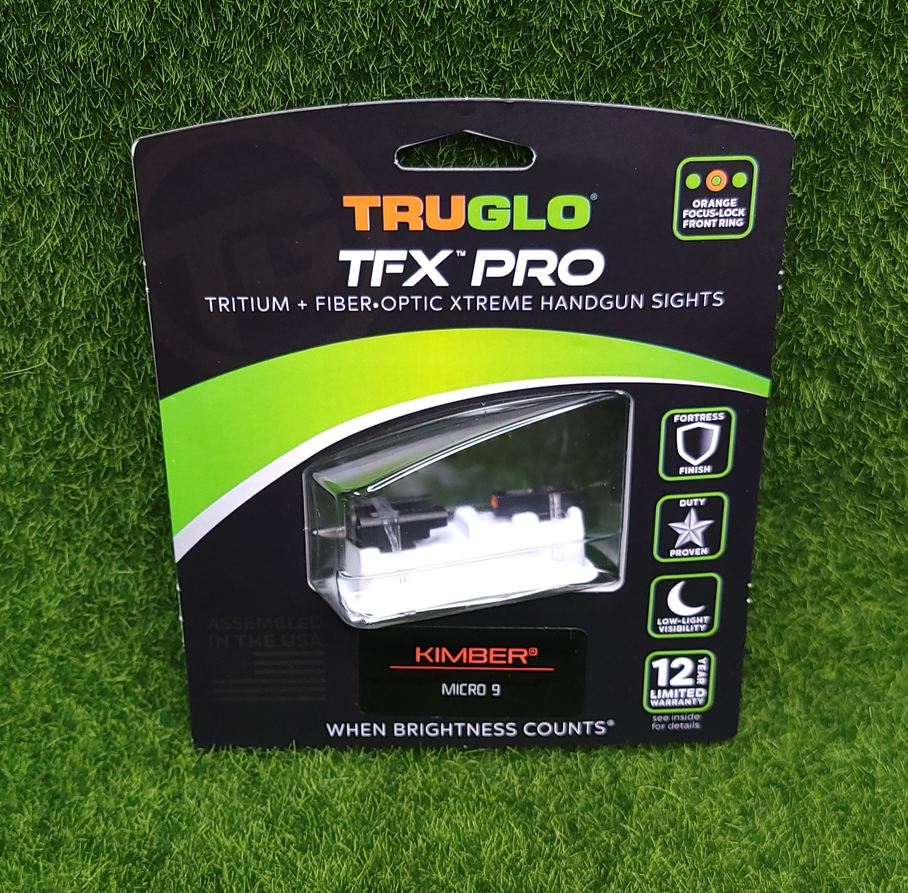TruGlo TFX Pro Tritium-Fiber Optic Xtreme Sight Kimber Micro 9 - 4000154-img-0